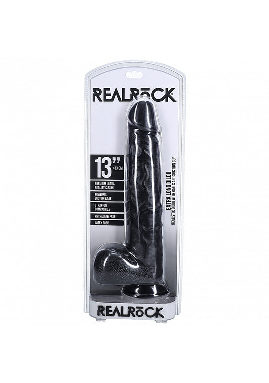 Realrock Ultra Realistic Extra Large Dildo With Balls 33cm Realistic Dildos
