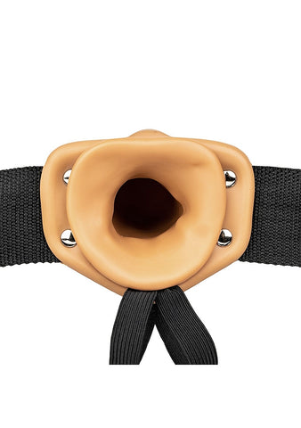 Shots Toys Realrock Hollow Strapon without Balls 24.5 cm - Strap On Sextoys