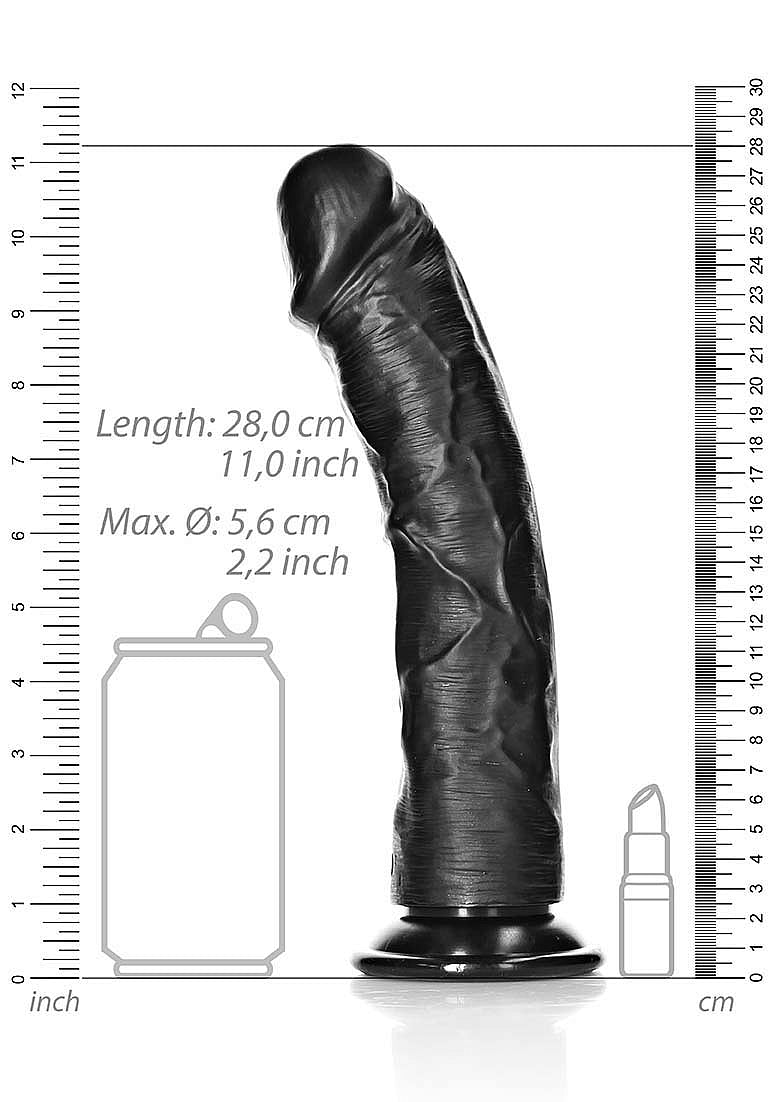 Realrock Curved Realistic Dildo With Suction Cup 25.5cm Realistic Dildos