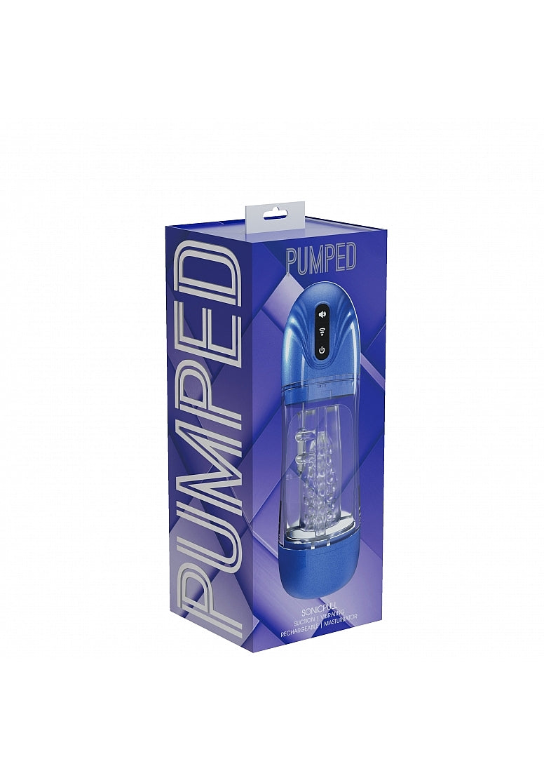Shots PUMPED SonicPull 10 Functions Suction Male Masturbator - Masturbators and Strokers