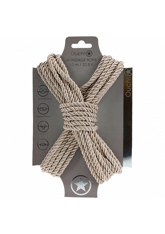OUCH! Silky Smooth Nylon Bondage Rope 10m - Cuffs And Restraints