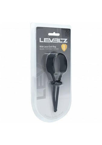 Shots LEVELZ Wide Adjustable Silicone Lasso Cock Ring - Stretchy Cock Rings
