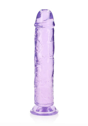 Realrock Crystal Clear 10 Inch Dildo Straight No Balls - Realistic Dildos