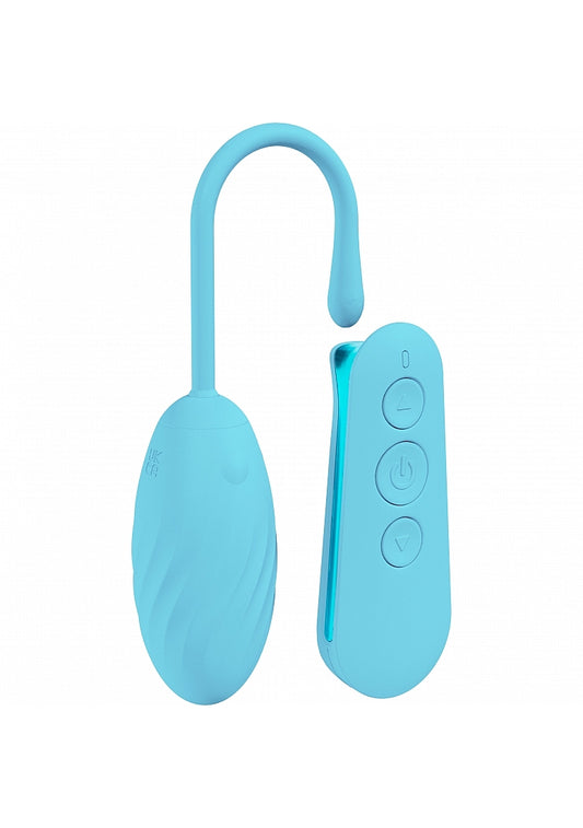 Shots Toys LOVELINE Felicite USB Rechargeable Vibrating Egg Blue Love Eggs and Kegel Exercisers