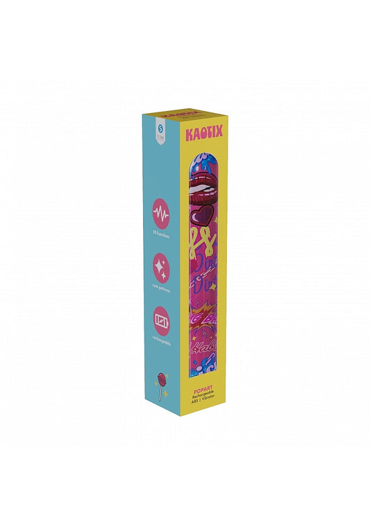 Shots S-LINE Kaotix Pop Art USB Rechargeable Bullet Vibe - Bullet Vibrators
