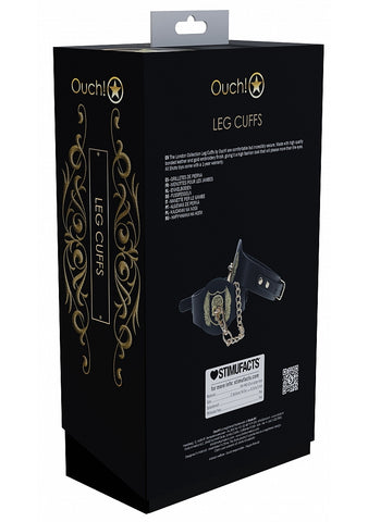Shots Toys Ouch! London Collection Bondage Leg Cuffs - Cuffs And Restraints