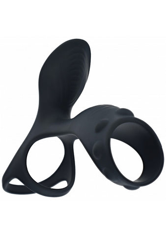 Shots LEVELZ Vibrating Cock & Ball Ring with Shaft Loop - Vibrating Cock Rings