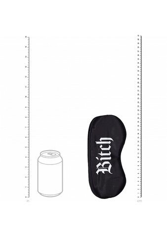 Shots Toys OUCH! Satin Bitch Printed Eye Mask - Masks And Blindfolds