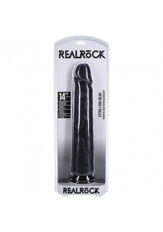 Realrock Extra Large No Balls Realistic Skin Dong 35.5cm Realistic Dildos
