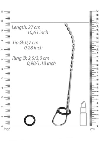 Shots Urethral Sounding Stainless Steel Stretcher - Urethral Sounds