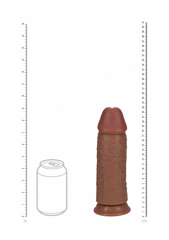 Realrock Ultra Realistic Extra Thick No Ball Dildo Tan - Realistic Dildos