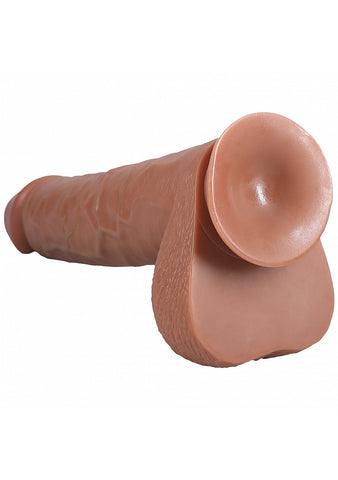Realrock Extra Large Realistic d/ong with Balls 38cm - Realistic Dildos