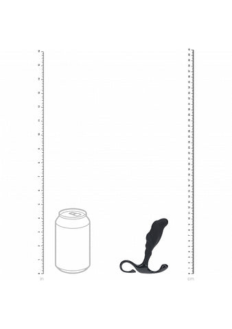 Shots LEVELZ Rippled with Hard Loop Prostate Massager Black - Prostate Toys