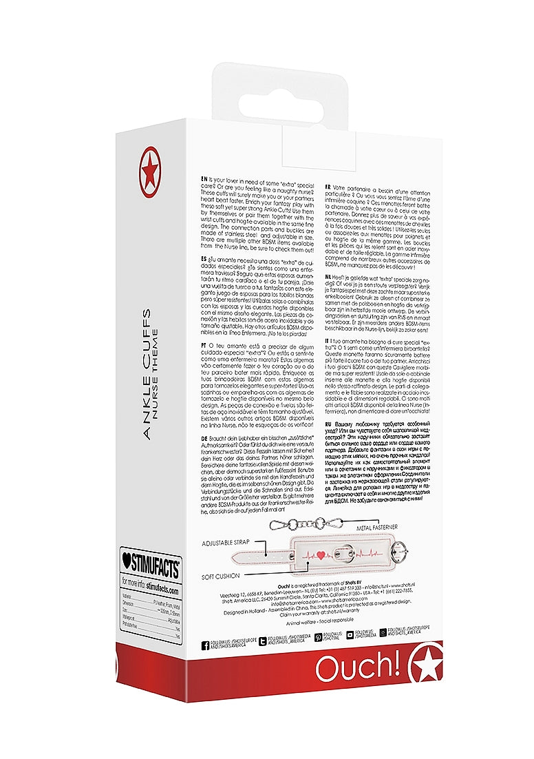 Shots Toys Nurse Theme Fetish Play Ankle Cuffs Cuffs And Restraints