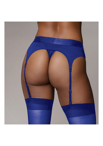 Ouch! Vibrating Strap-on Thong with Adjustable Garters M/L - Strap On Sextoys
