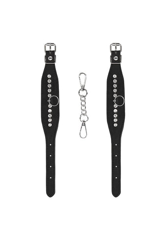 Shots Toys Diamond Studded Bondage Wrist Cuffs - Cuffs And Restraints