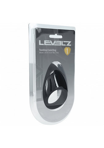Shots LEVELZ Teardrop Stretchy Silicone Cock Ring - Stretchy Cock Rings