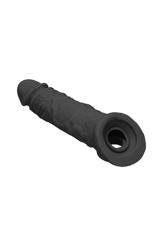 Shots REALROCK 8 Inch Realistic Penis Extender with Rings - Penis Sleeves and Extenders