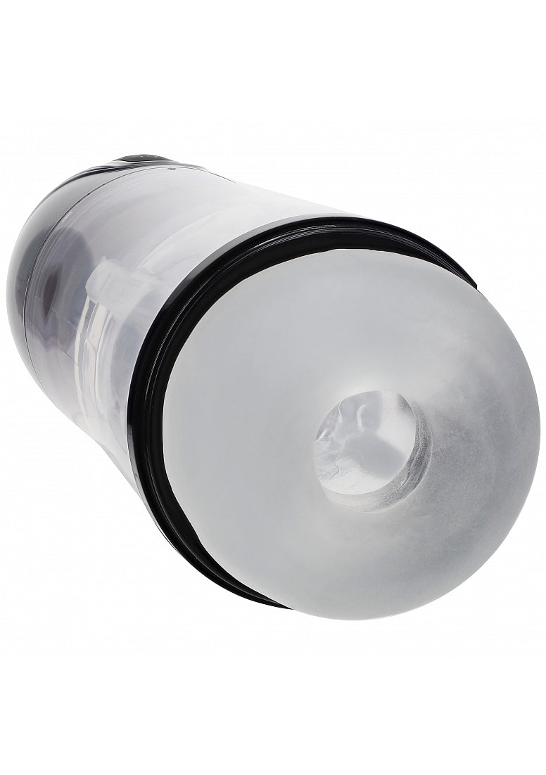 Shots Toys PUMPED SonicPull Vibrating Auto Masturbator Masturbators and Strokers