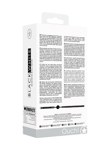 Shots Silicone Ball Gag with Adjustable Bonded Leather Straps - Bondage Gags and Bits