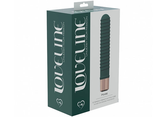 Shots LoveLine Poise 10 Speed Mini Silicone Vibrator - Mini & Slim Vibrators