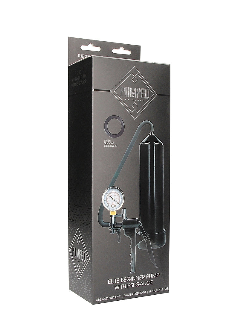 Shots Pumped Elite Beginner Penis Pump with PSI Gauge - Penis Pumps And Stretchers