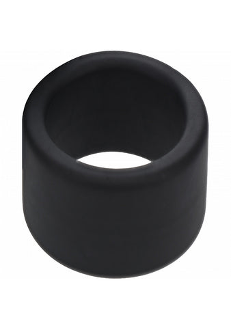 Shots LEVELZ Liquid Silicone Stretchy Ball Strap Black - Stretchy Cock Rings