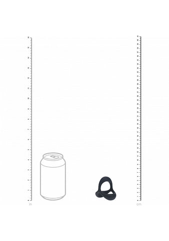 Shots LEVELZ Tri O Ergo Silicone Cock and Balls Rings - Stretchy Cock Rings