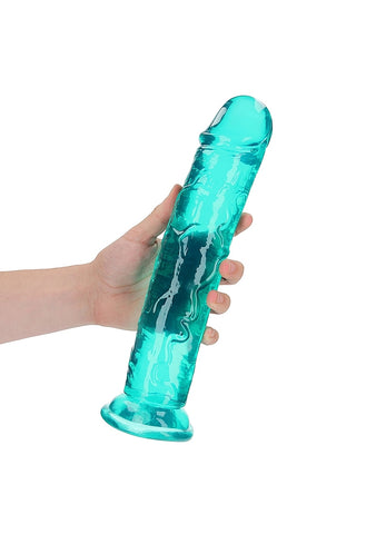 Shots Toys 11 Inch Crystal Clear Straight No Balls Dildo - Realistic Dildos