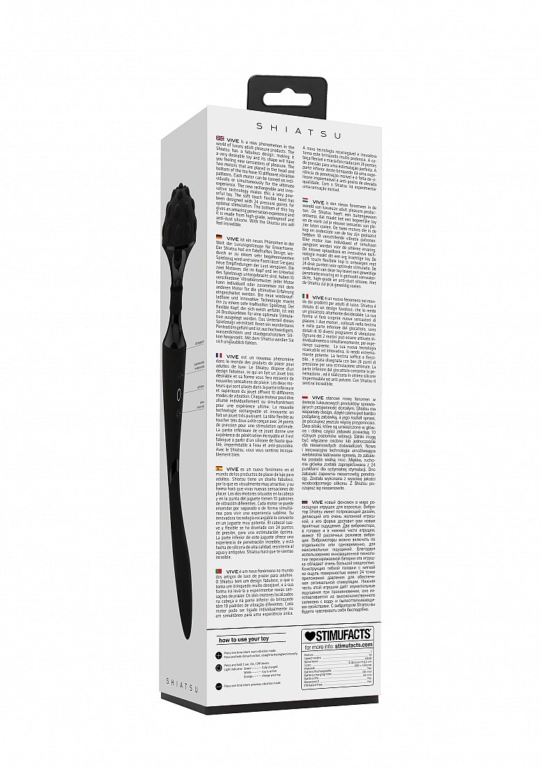Shots Toys Shiatsu Bendable Body Wand Massager - Body Wands