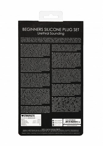 Shots Toys Silicone Urethral Beginners Plug Set 34 g - Urethral Sounds