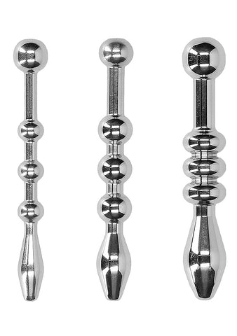Shots Urethral Sounding Stainless Steel Plug Set - Urethral Sounds