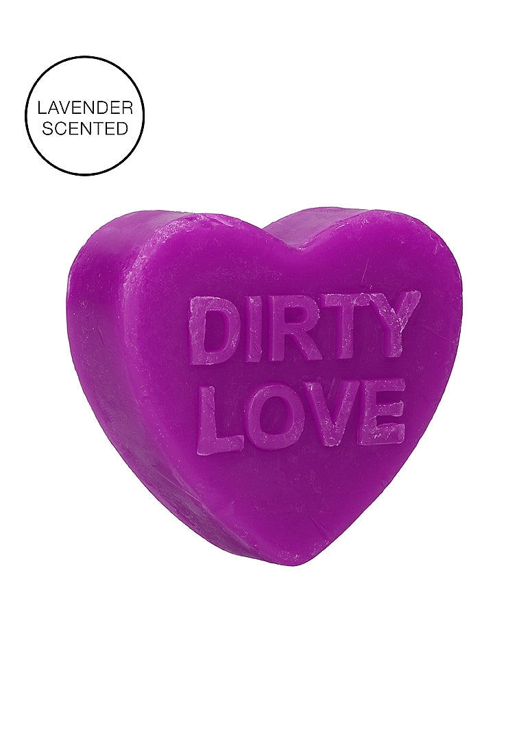 Shots Toys Dirty Love Heart Soap Lavender Scented Bar - Party Gifts and Novelties