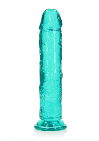 Realrock Crystal Clear 10 Inch Dildo Straight No Balls - Realistic Dildos