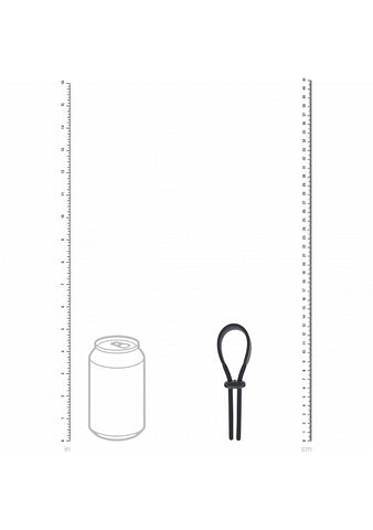 Shots LEVELZ Wide Adjustable Silicone Lasso Cock Ring - Stretchy Cock Rings