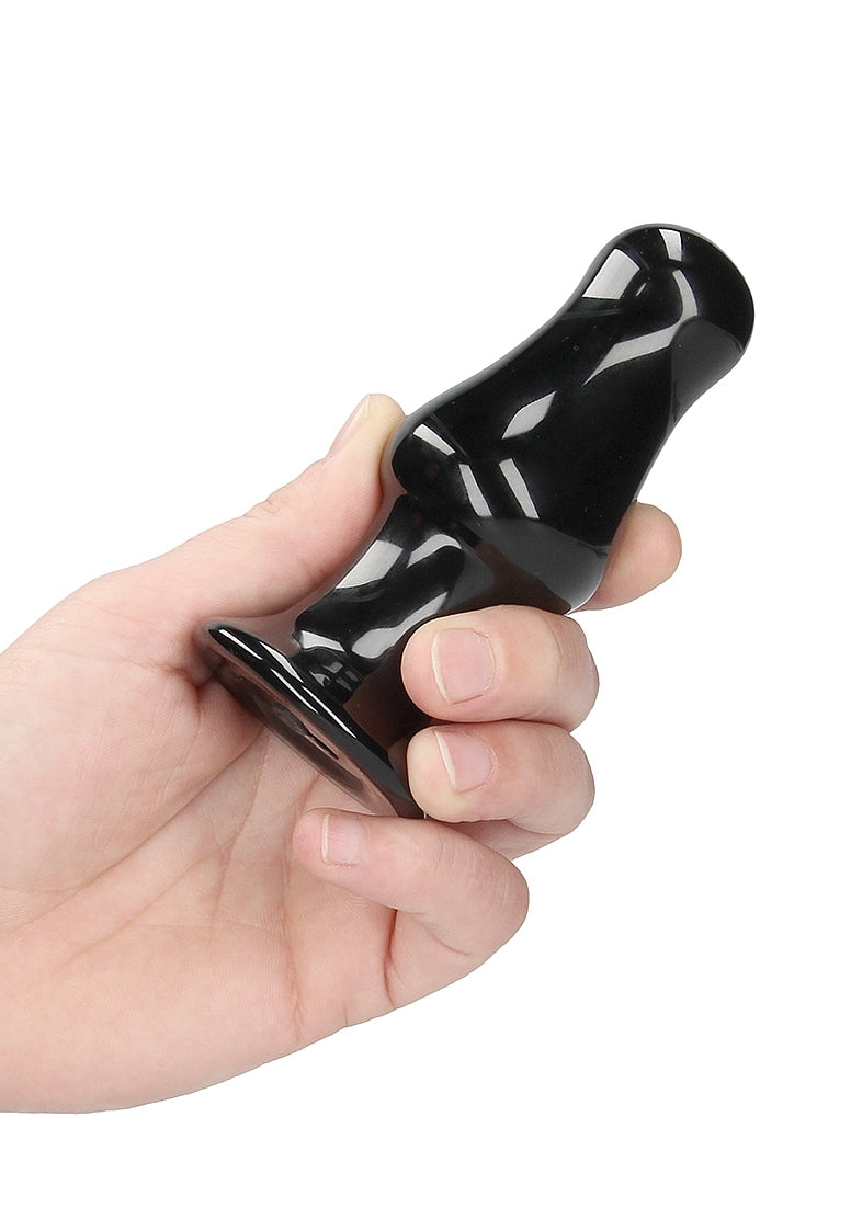Shots Missy Glass Vibrator With Suction Cup and Remote - Glass Sex Toys
