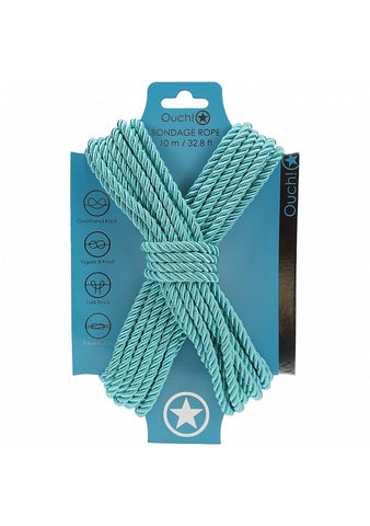OUCH! Silky Smooth Nylon Bondage Rope 10m - Cuffs And Restraints