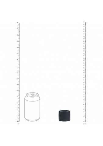 Shots LEVELZ Liquid Silicone Stretchy Ball Strap Black - Stretchy Cock Rings