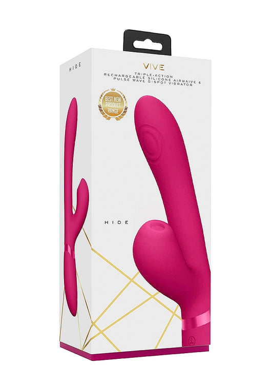 Shots Hide Pulse & Airwave Technology Rabbit Vibrator - Rabbit Vibrators