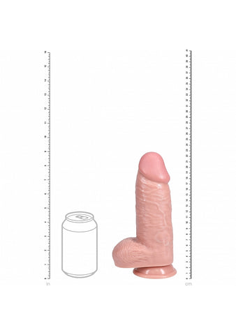 Shots RealRock Extra Thick Straight Dong with Balls 9 Inch - Realistic Dildos
