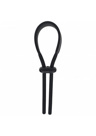 Shots LEVELZ Wide Adjustable Silicone Lasso Cock Ring - Stretchy Cock Rings