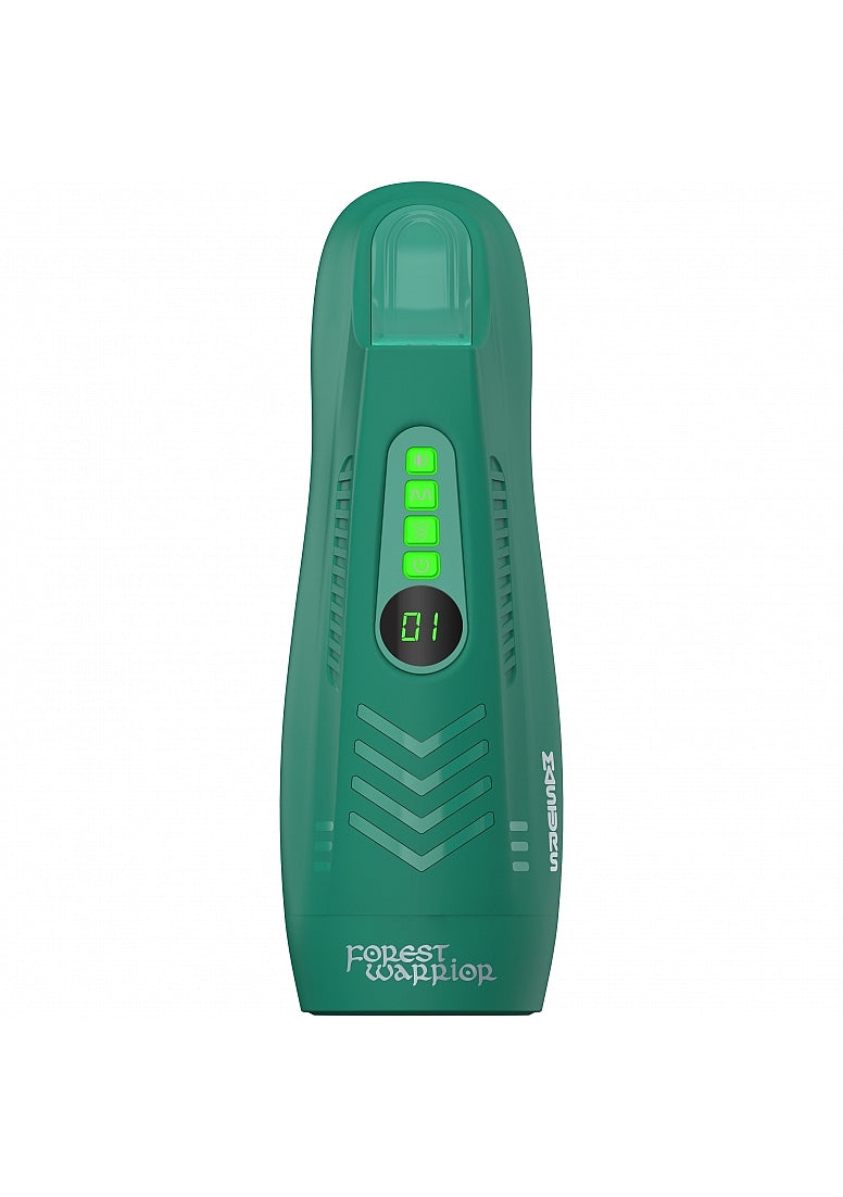 Shots Masturs Ayla Forest Warrior Vibrating Mens Stroker - Masturbators and Strokers