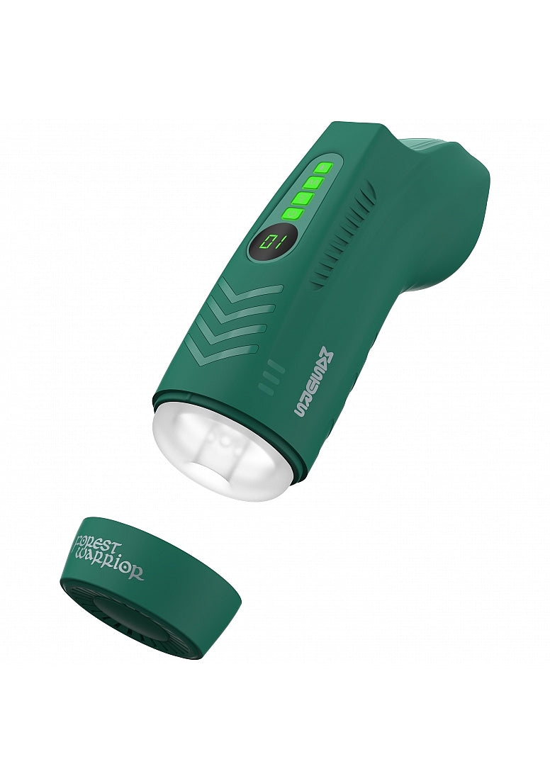 Shots Masturs Ayla Forest Warrior Vibrating Mens Stroker - Masturbators and Strokers