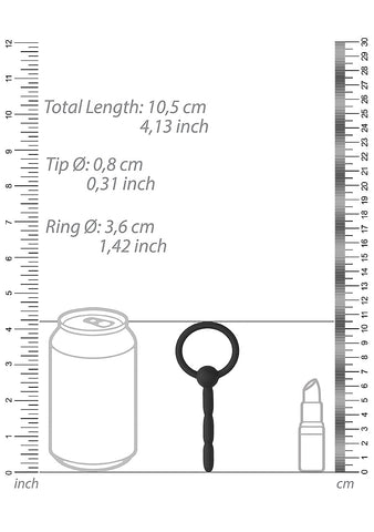 Shots Toys Urethral Sounding Silicone Plug - Urethral Sounds