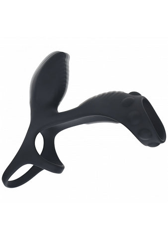 Shots LEVELZ Vibrating Cock & Ball Ring with Shaft Loop - Vibrating Cock Rings