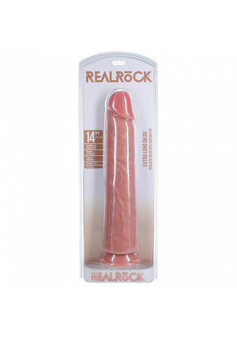 RealRock Extra Large Straight Dildo without Balls 14 Inch - Realistic Dildos
