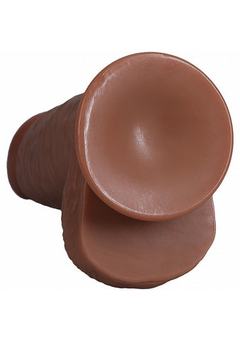 Shots RealRock Extra Thick Straight Dong with Balls 8 Inch - Realistic Dildos