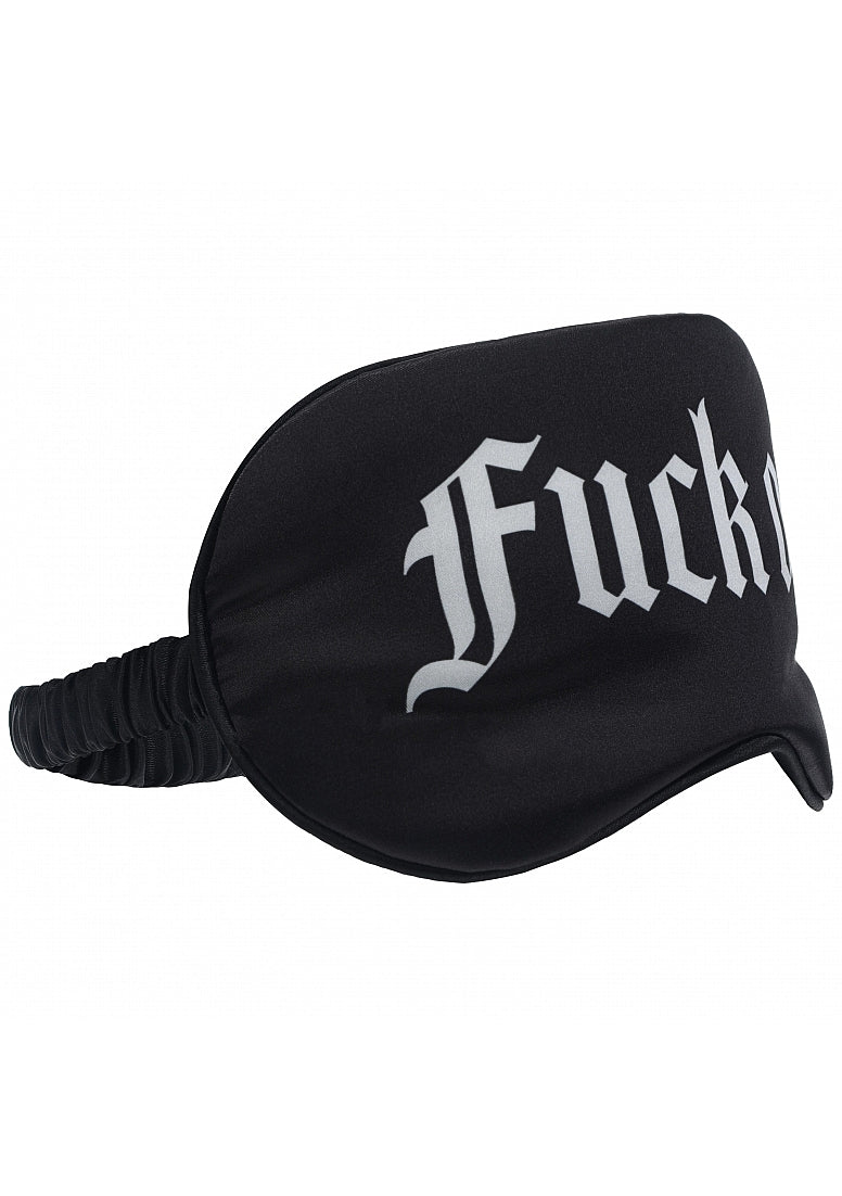 Shots Toys OUCH! Fuck Off Printed Satin Eye Mask - Masks And Blindfolds