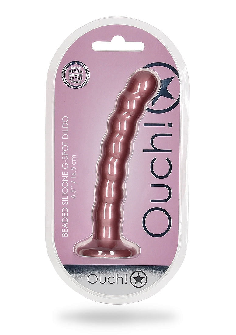 Shots Toys Beaded Suction Cup G-Spot Dildo 16.5 cm - Non-Realistic Dildos