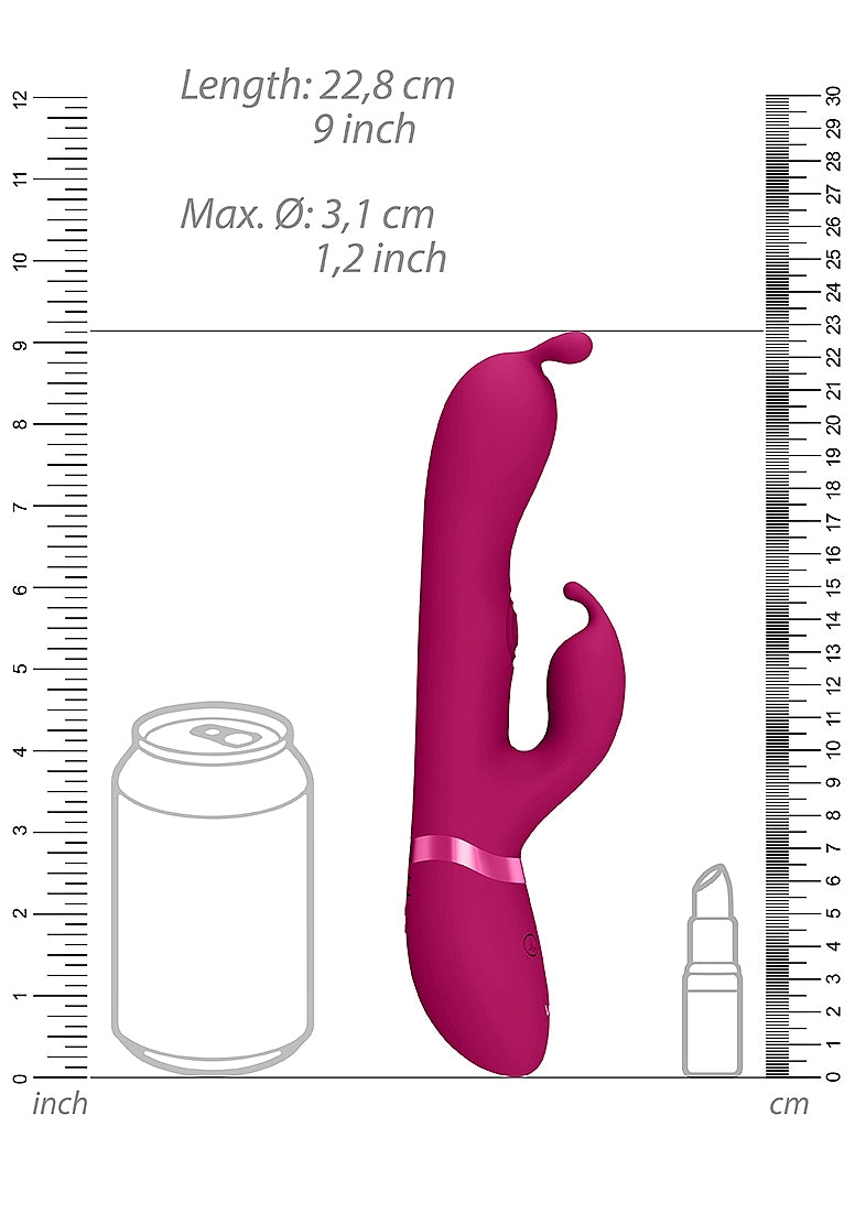 Shots Gada Triple Action Vibrating Rabbit with PulseWave - Rabbit Vibrators